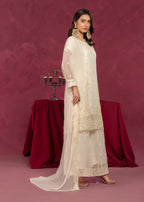 Four Season Boutique ZOBIA GHARARA CREAM Women 3pcs