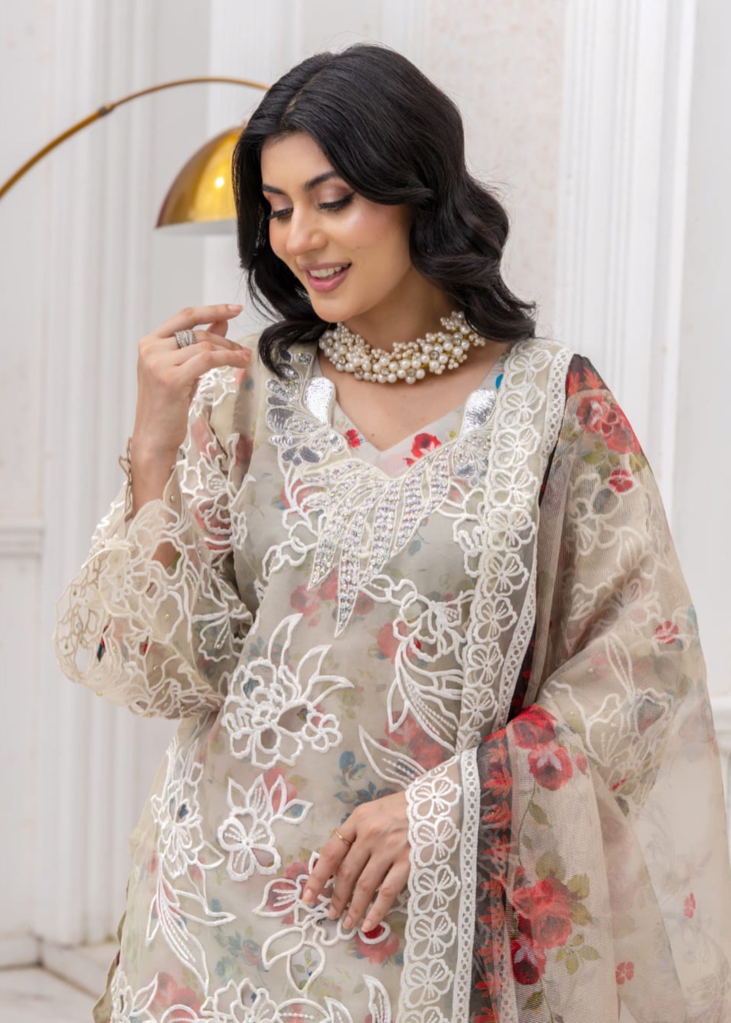 Suits By Sadia Multi floral xpression Women 3pcs