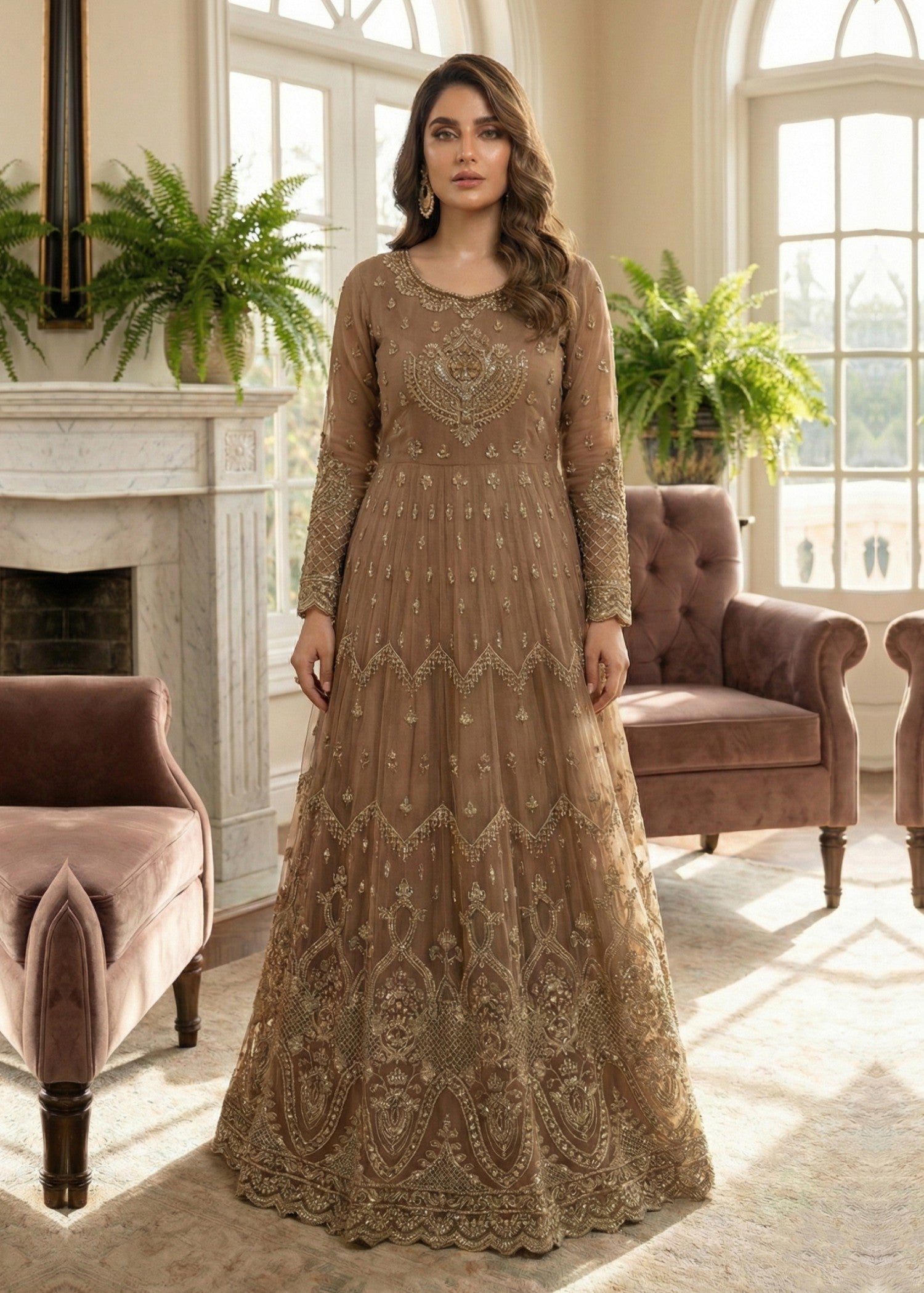 Diara Couture KAIRA US 552 BROWN Women 3pcs