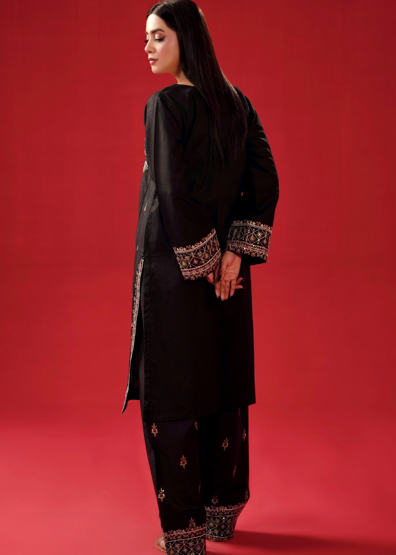 Zeenat & Zoha Black Formal Women 2pcs