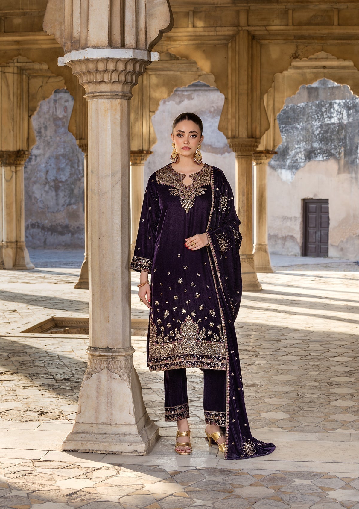 Bin Tayyab BT006529 PUR Women 3pcs