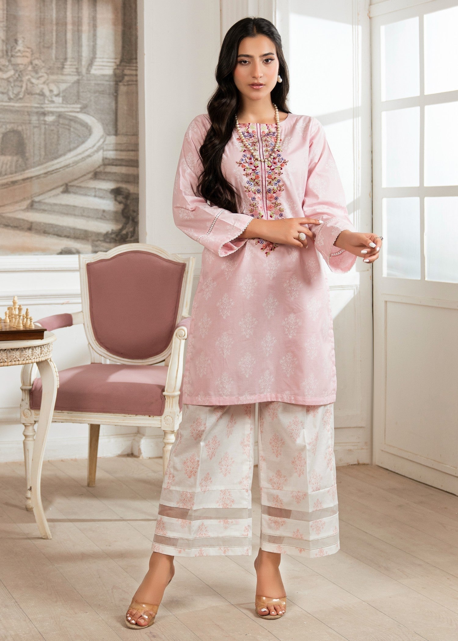 Sahibas By Mirza Baikal Pink Women 2pcs