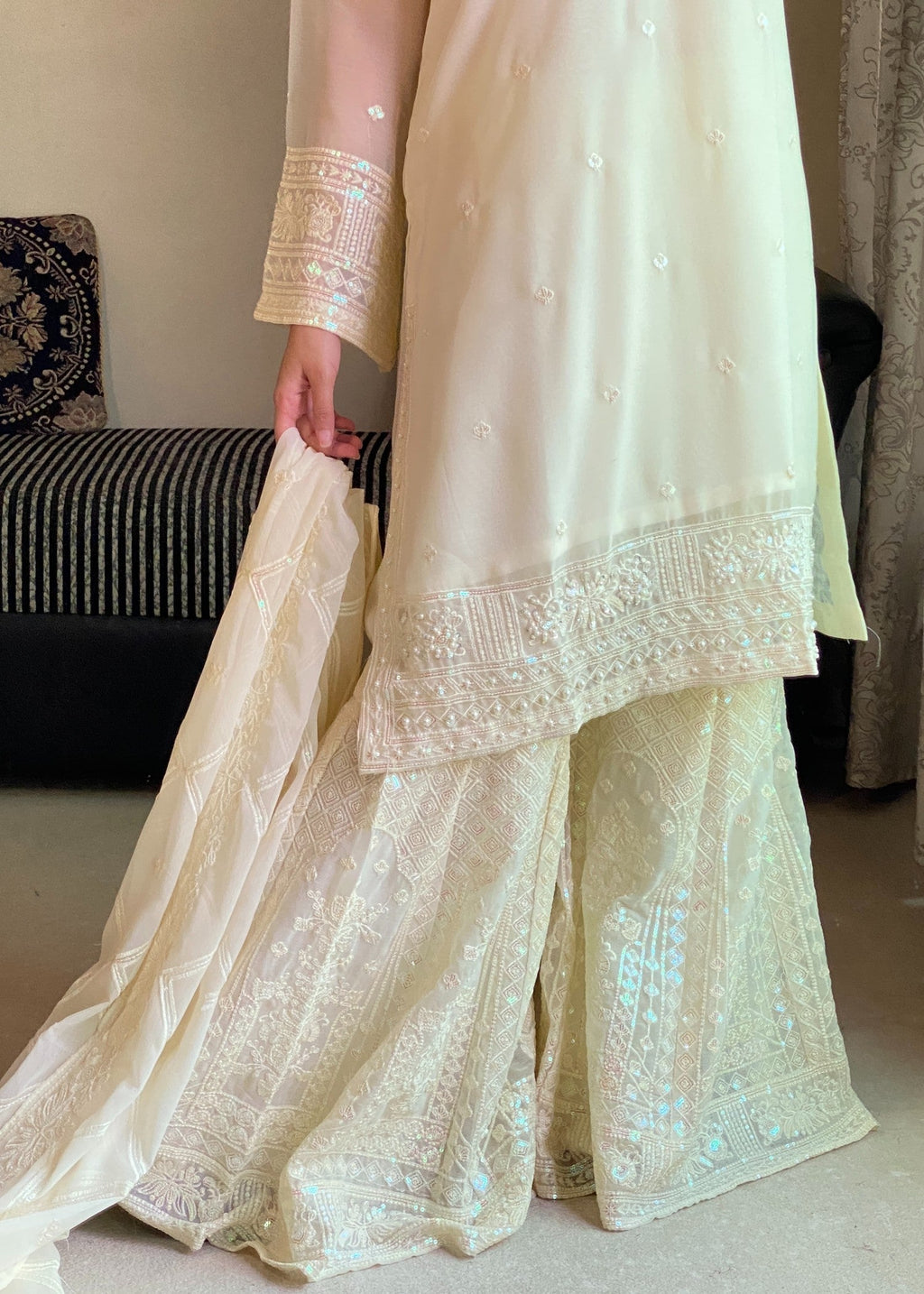 Four Season Boutique AABROOH CREAM WHITE Women 3pcs