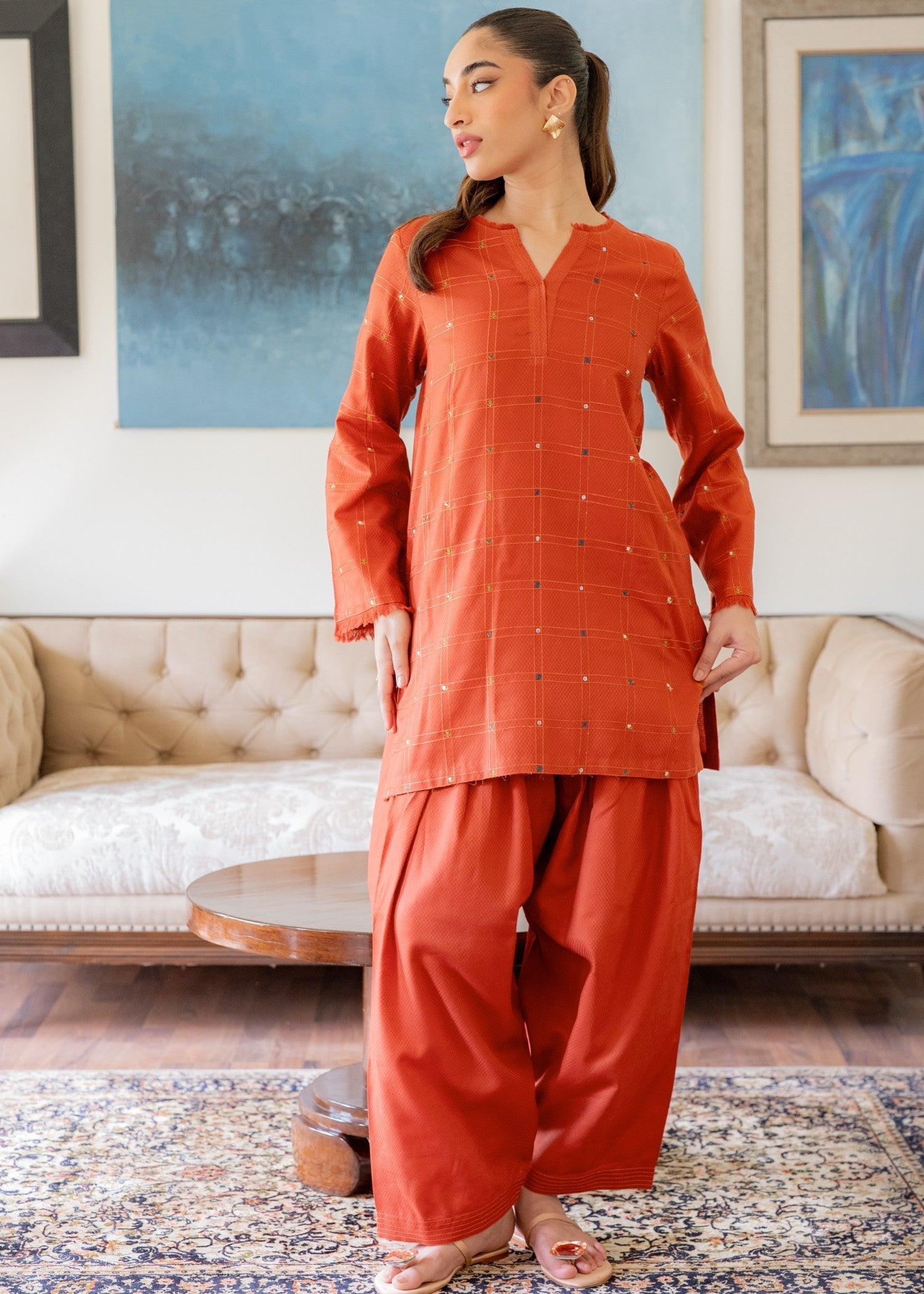 Sahar Mandarin Mist Women 2pcs