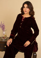 Momin Online Maroon Luxe Women 2pcs