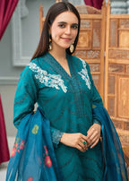 Designer Rack luxury cotton teal Women 3pcs