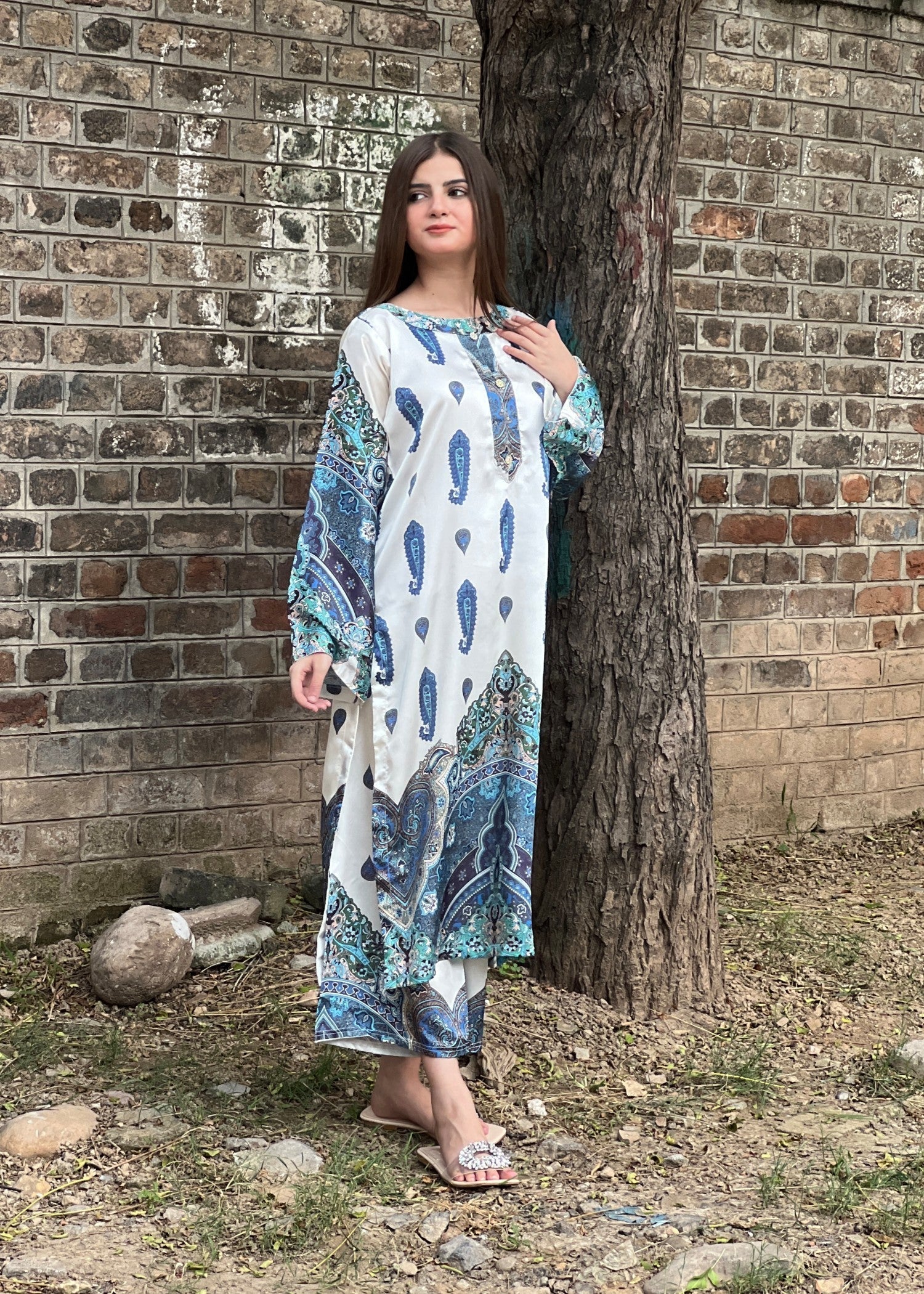 Tehzeeb Libas NUREH CORD SET Women 2pcs