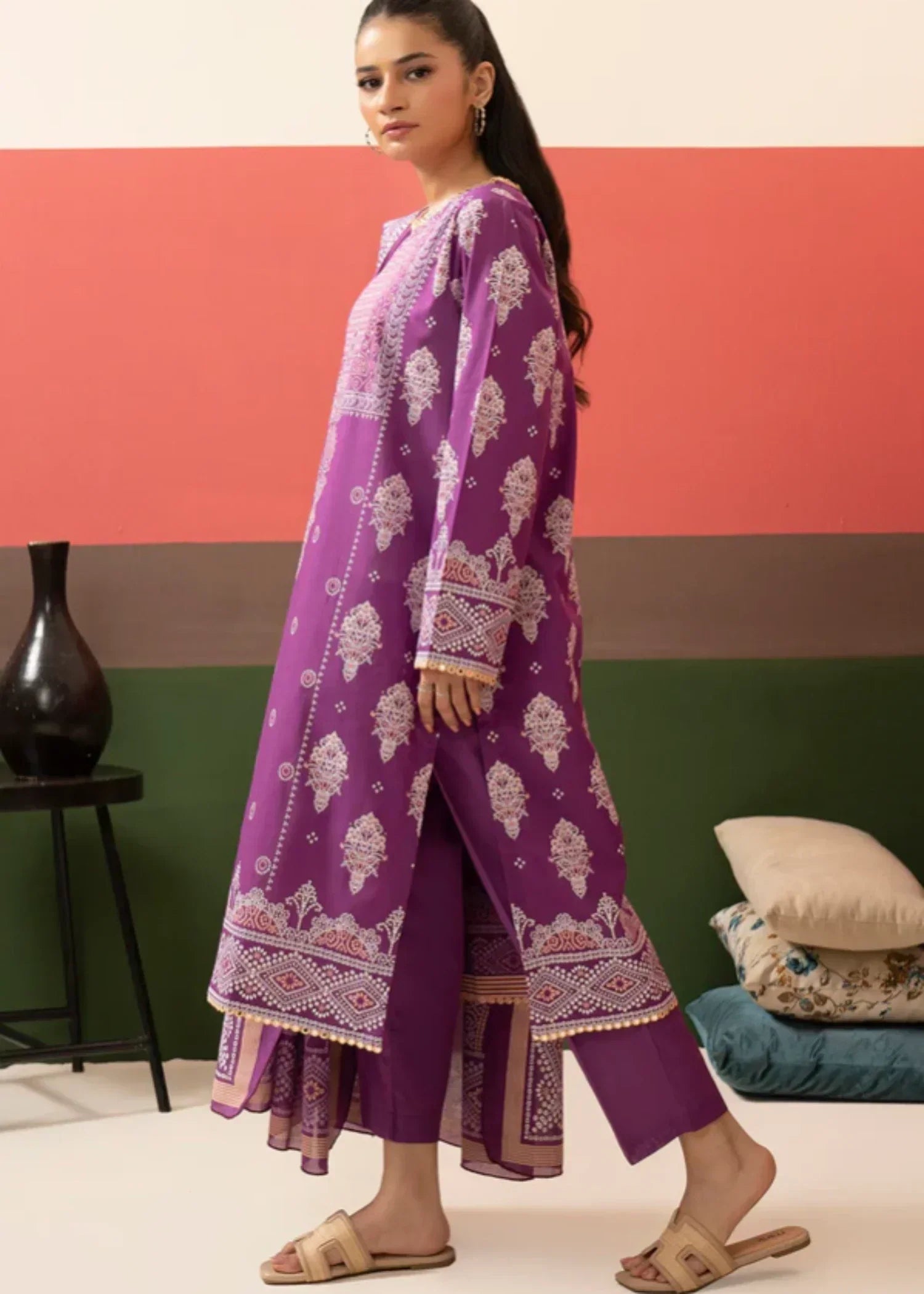 Zellbury Kurta Dupatta Trouser WPS2531776 Women 3pcs