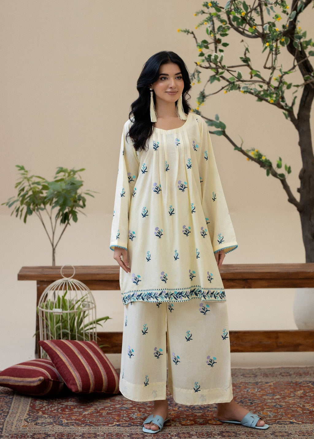 Zoya&Zafar Indigo Mirage Women 2pcs