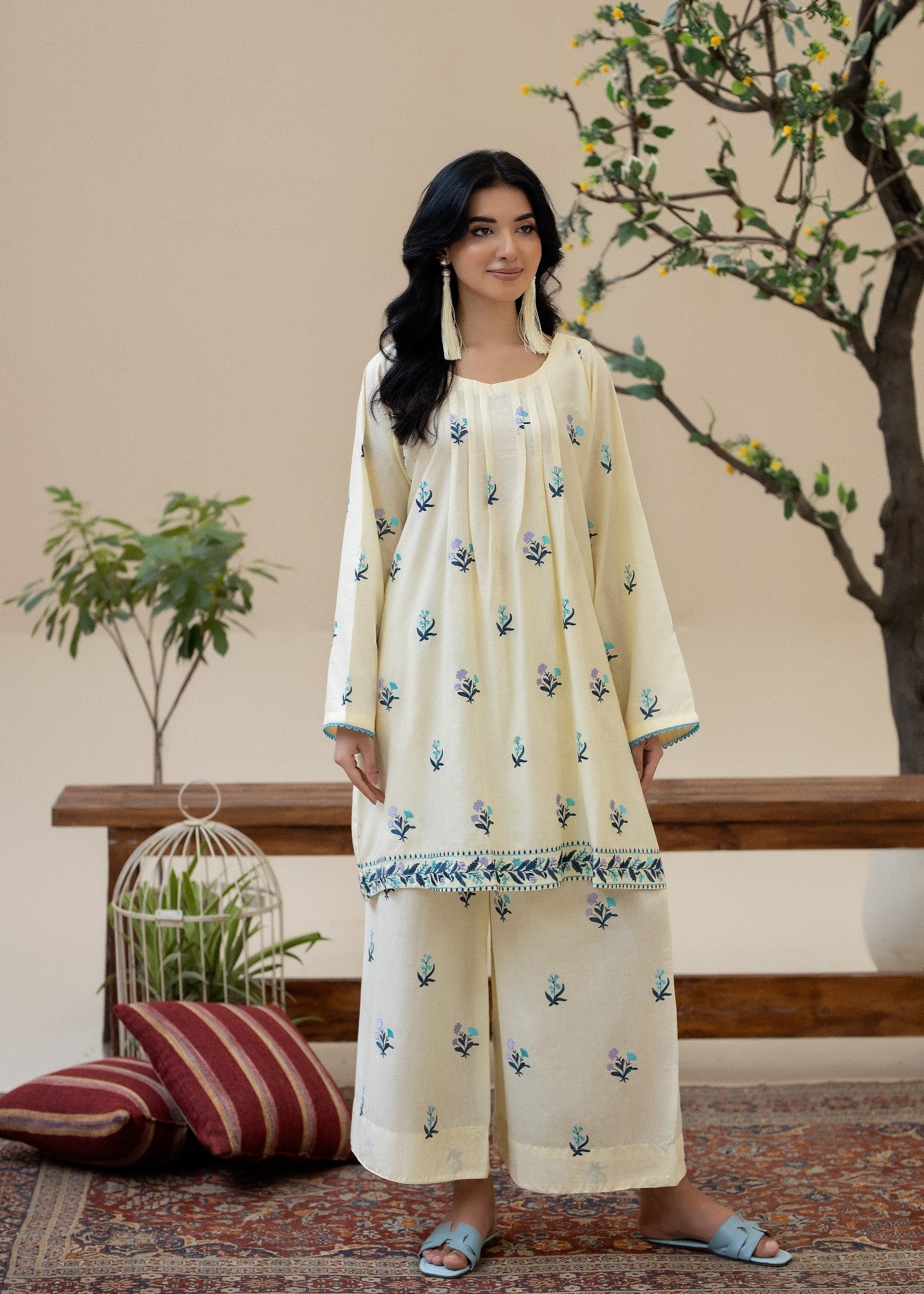 Zoya&Zafar Indigo Mirage Women 2pcs