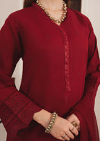 Al-Harir Apparel Geet Maroon Women 3pcs