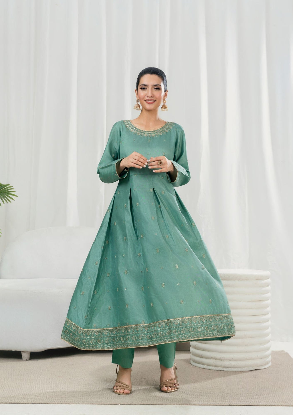 Alfatah Pret Embroidered Raw Silk ZAUQ S25 0201 Women 3pcs