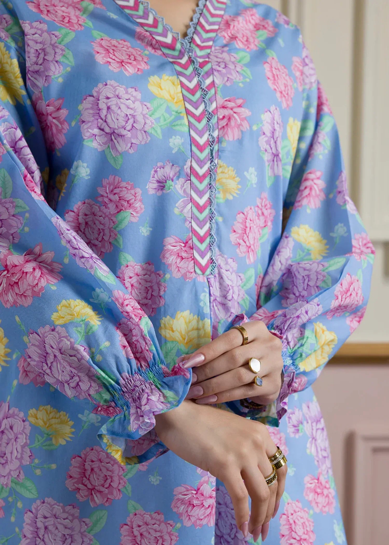 Zellbury WPS2512070 Light Blue Women 1pcs