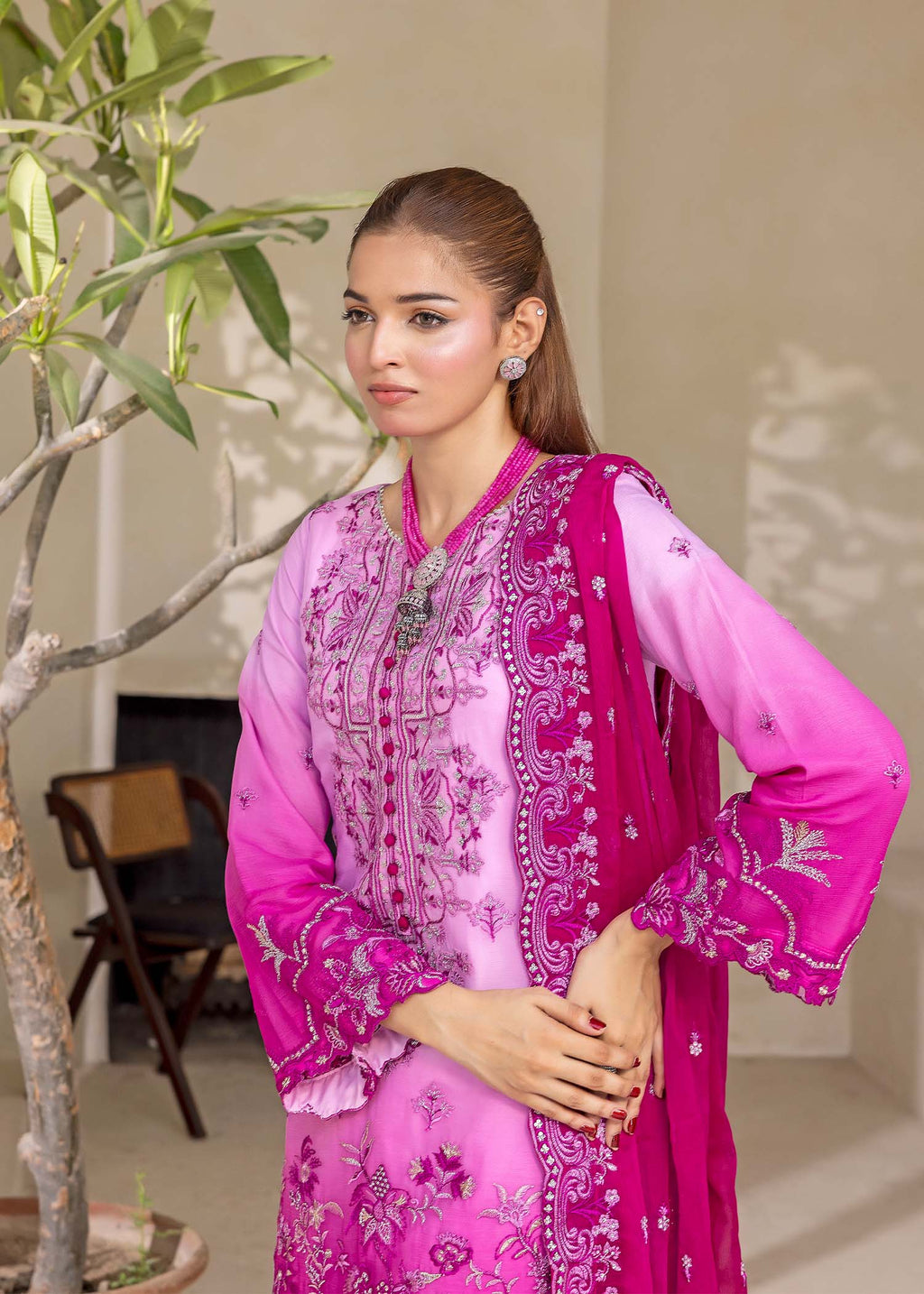 Kanwal Zainab FUCHSIA BLOOM Women 3pcs