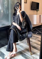 Tehzeeb Libas ZUNAIRA BLACK Women 2pcs
