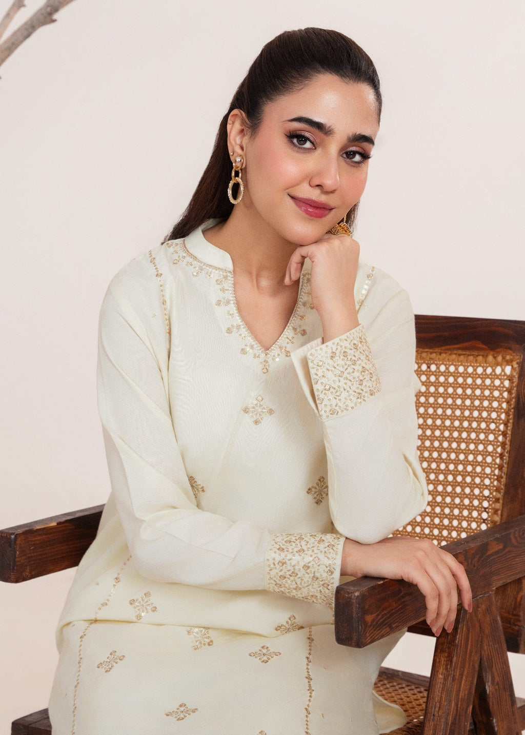 Sahibas By Mirza Tarz beige Women 2pcs