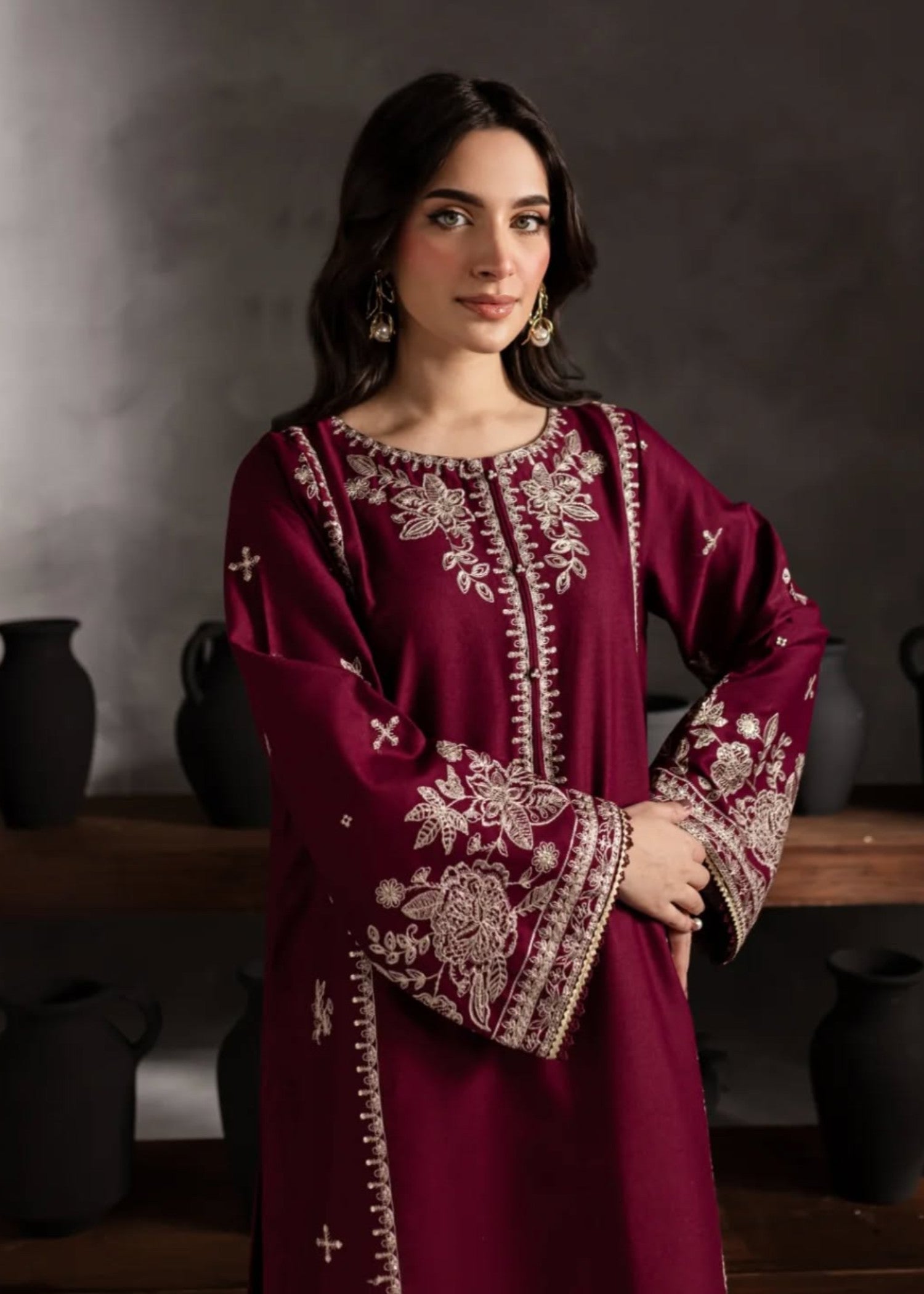 Tehzeeb Libas SAJNI EMBROIDERED Women 2pcs