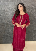 Laal Clothing Velvet V 04 Women 2pcs