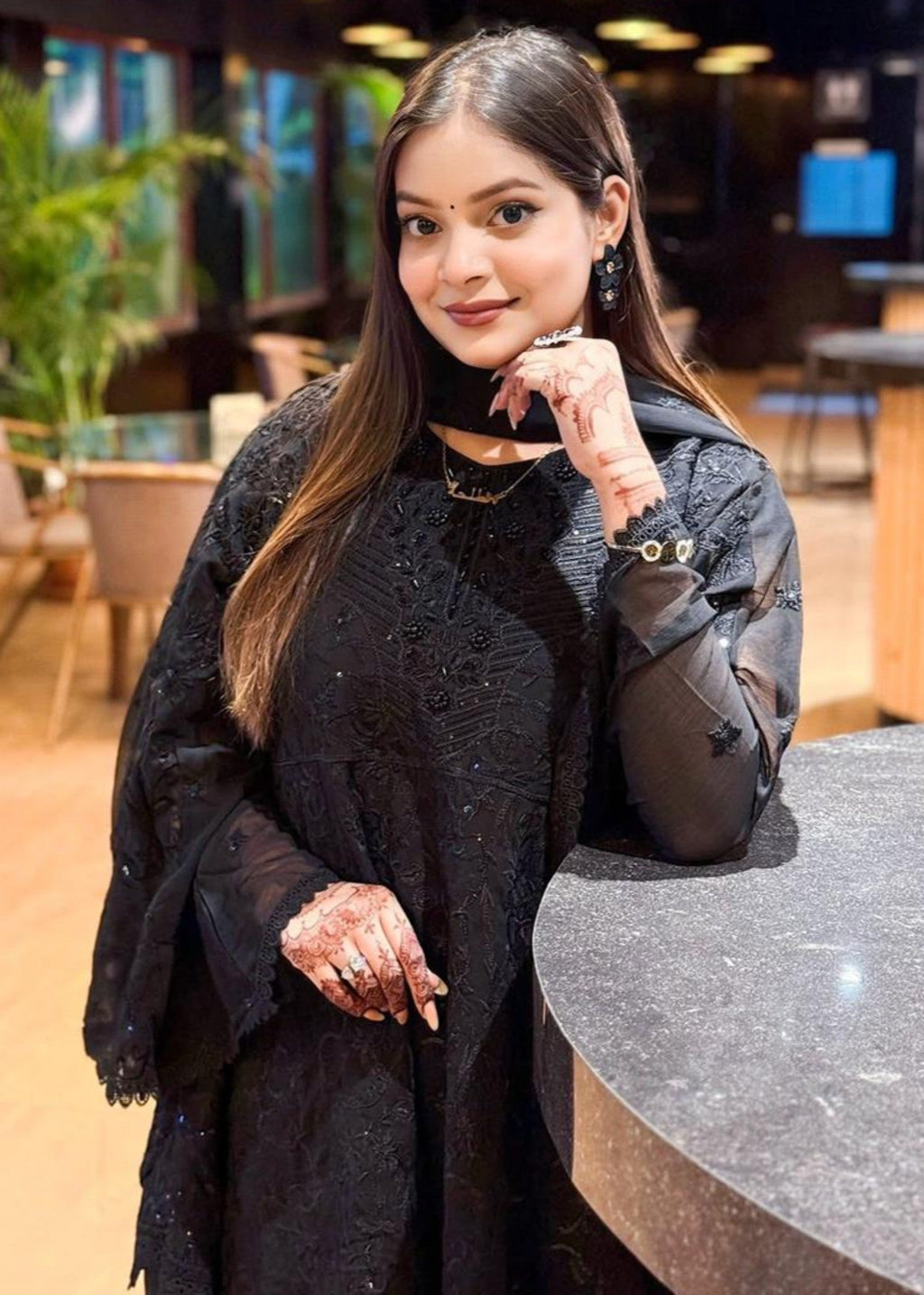 Inaaya Fashion JALPARI Black Women 3pcs