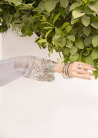 Pehnawa By Bin Akram’s Grey Glamor | Chiffon Women 3pcs