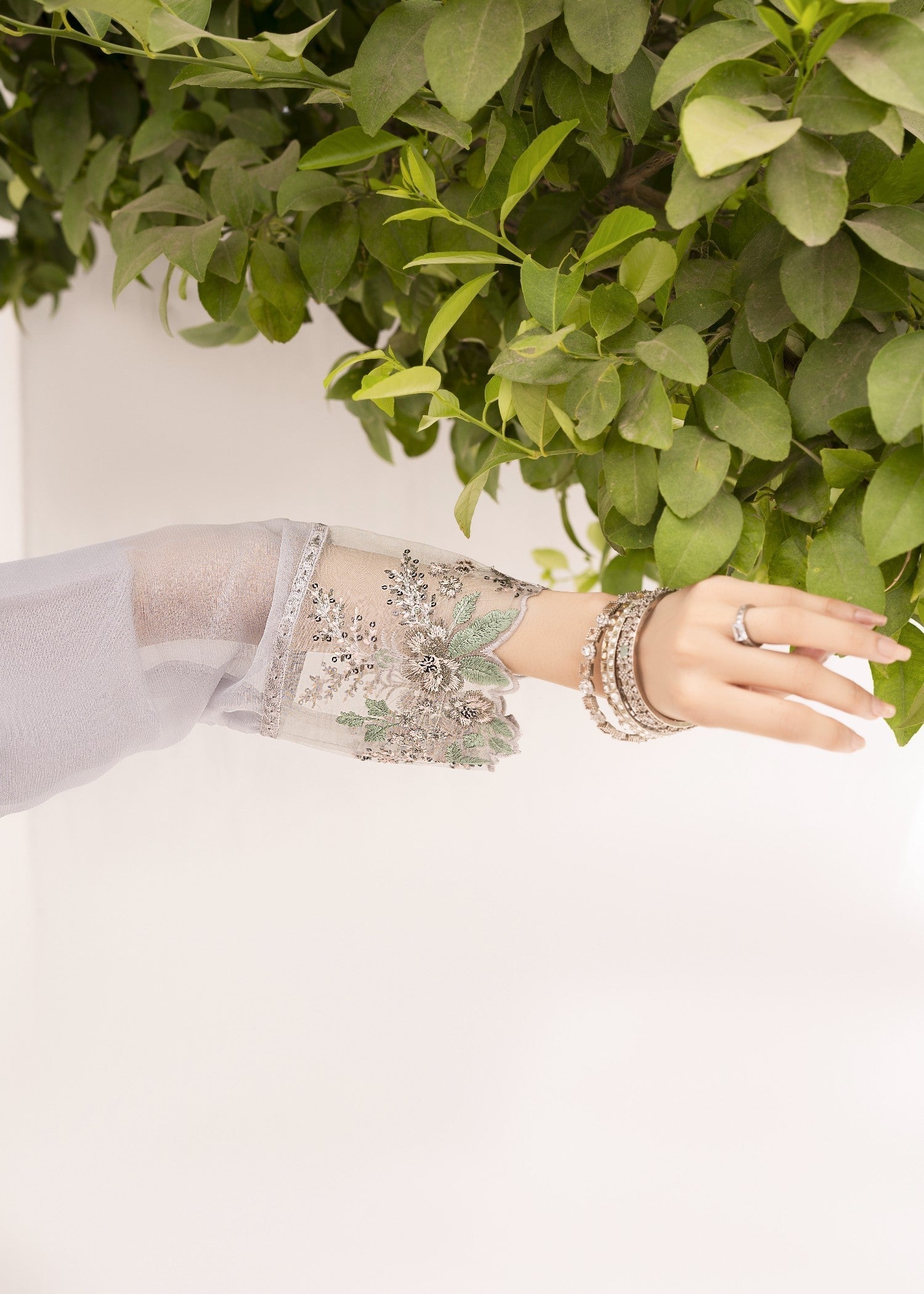 Pehnawa By Bin Akram’s Grey Glamor | Chiffon Women 3pcs