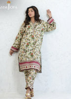 Asim Jofa AJPB 206 PRINTED CAMBRIC STITCHED Women 2pcs