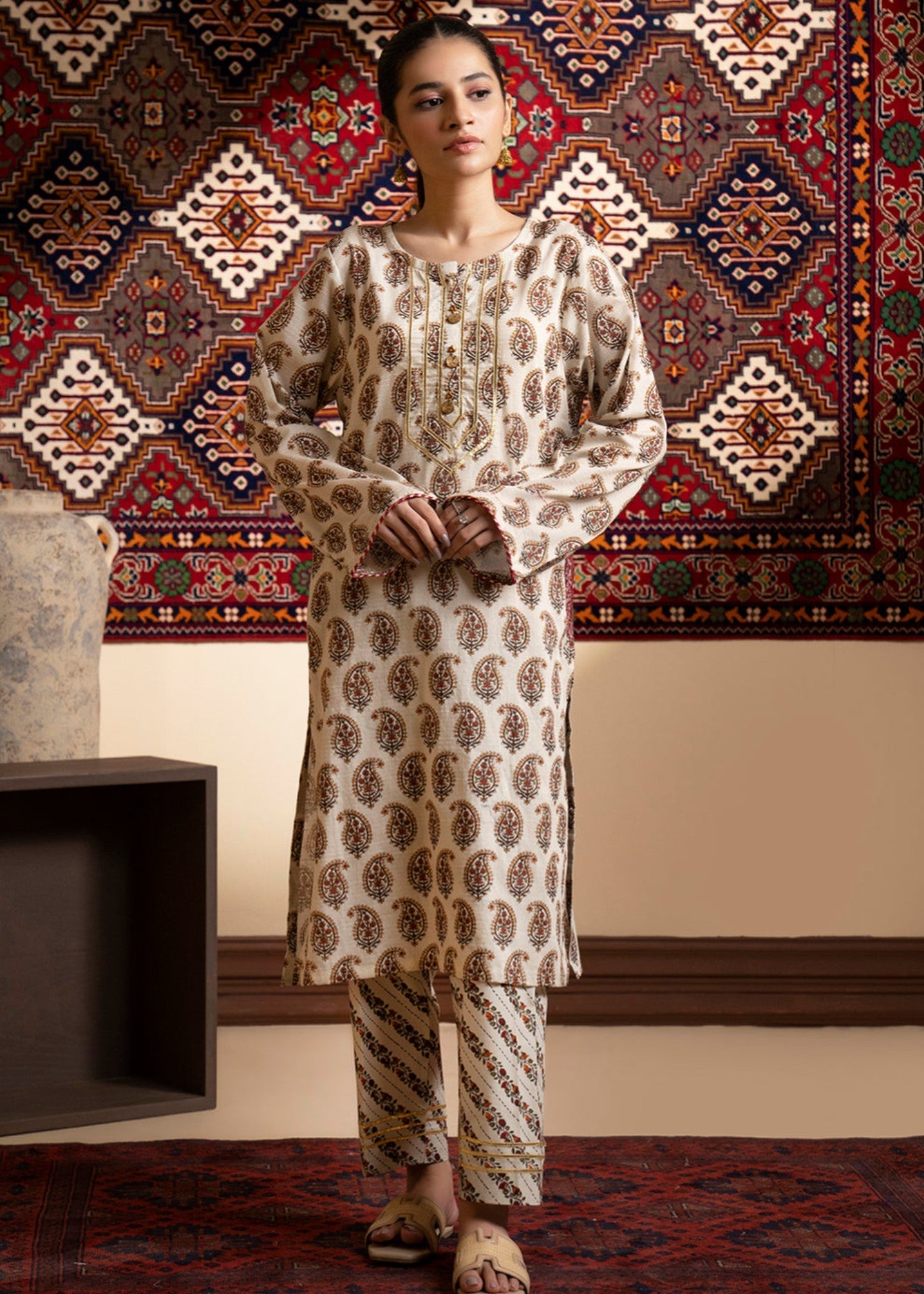 Zellbury WPW2423002 Beige Women 2pcs