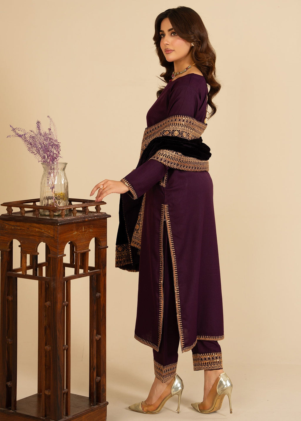 Momin Online Plum Women 3pcs