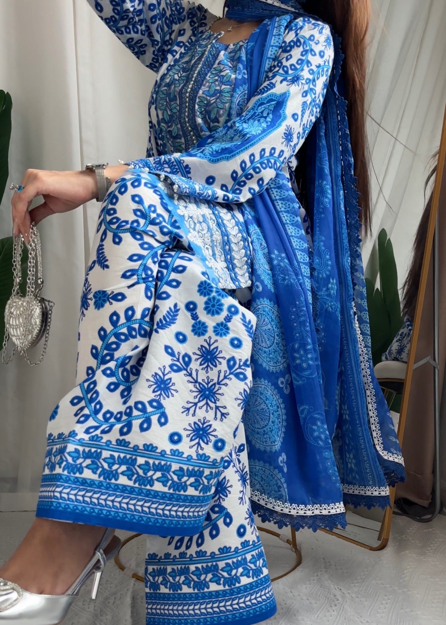 Suits By Sadia Sea & sky inspired lawn Women 3pcs