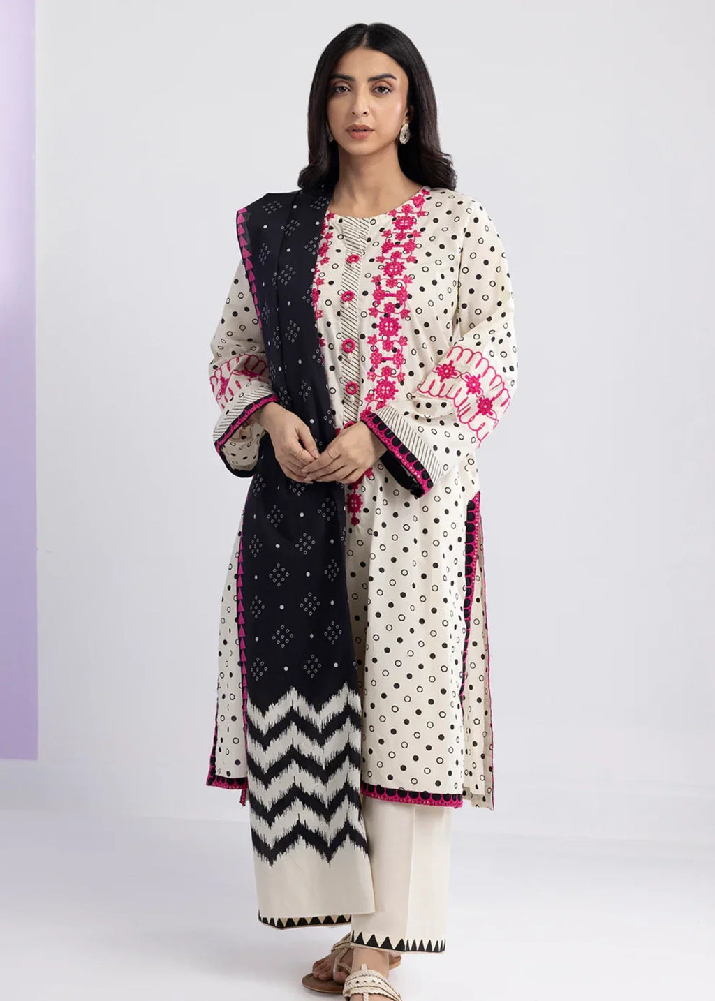 Zellbury WPS2532532 Off White Women 3pcs