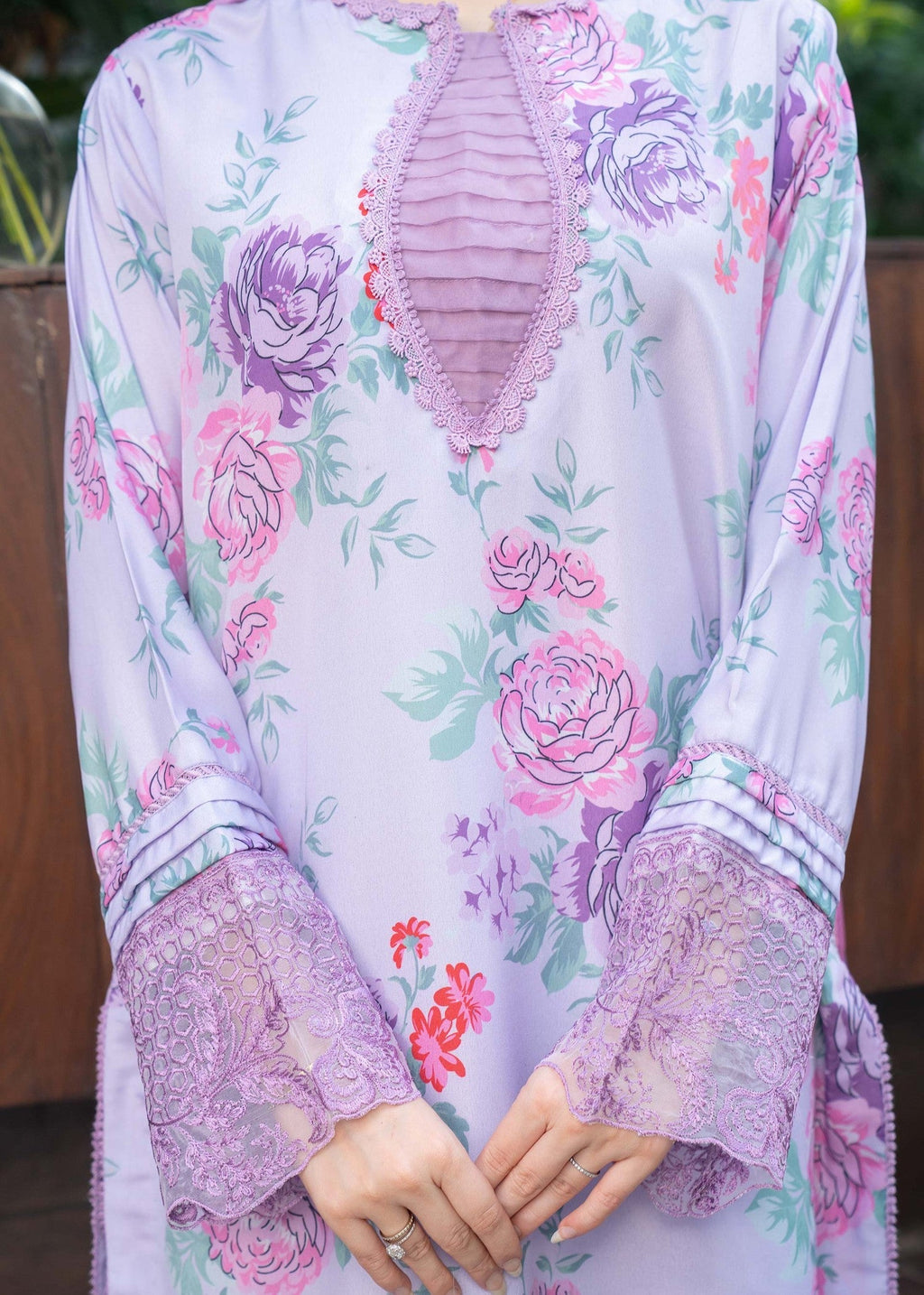 Panache Apparel Lavender Bloom Women 2pcs