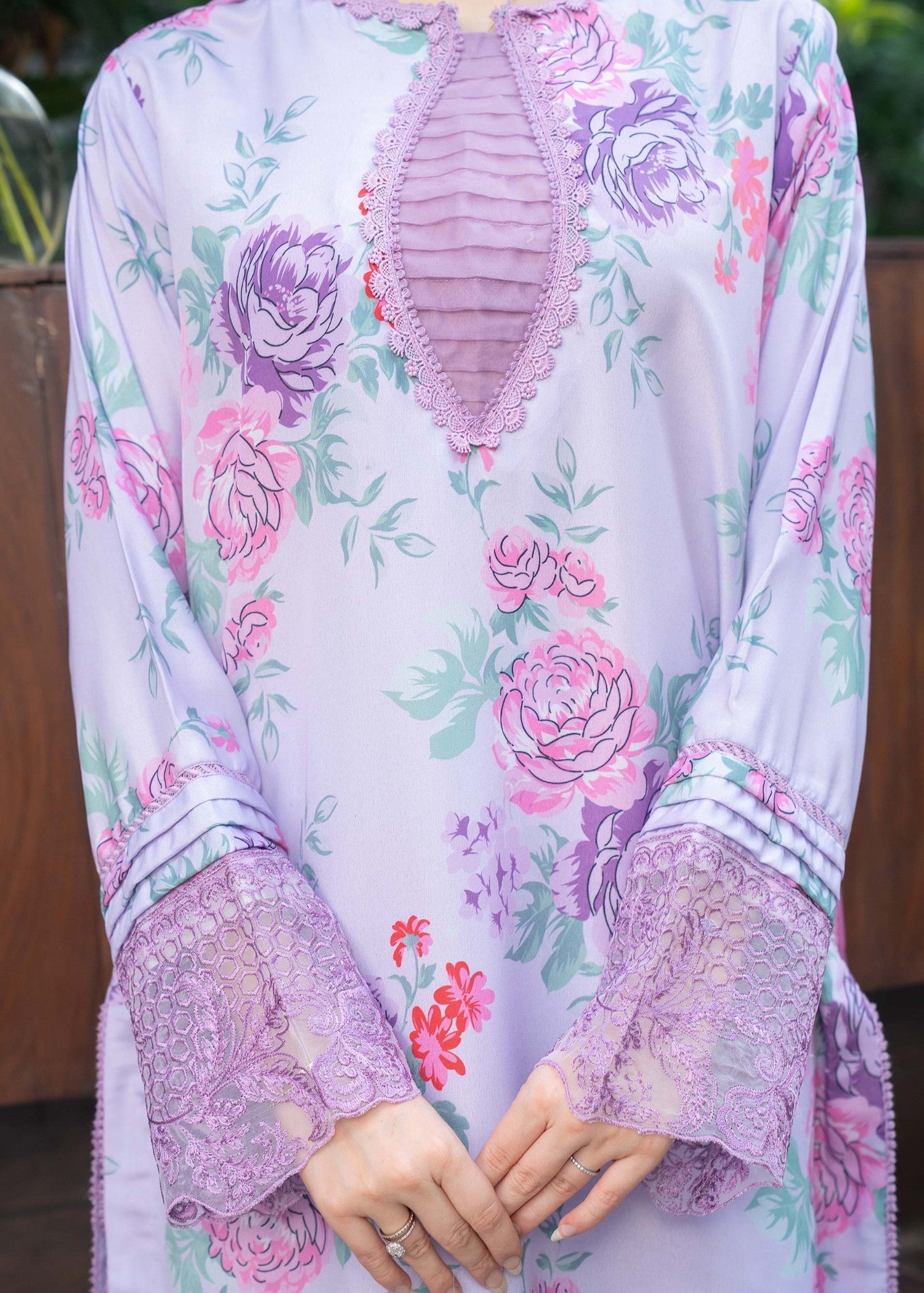 Panache Apparel Lavender Bloom Women 2pcs