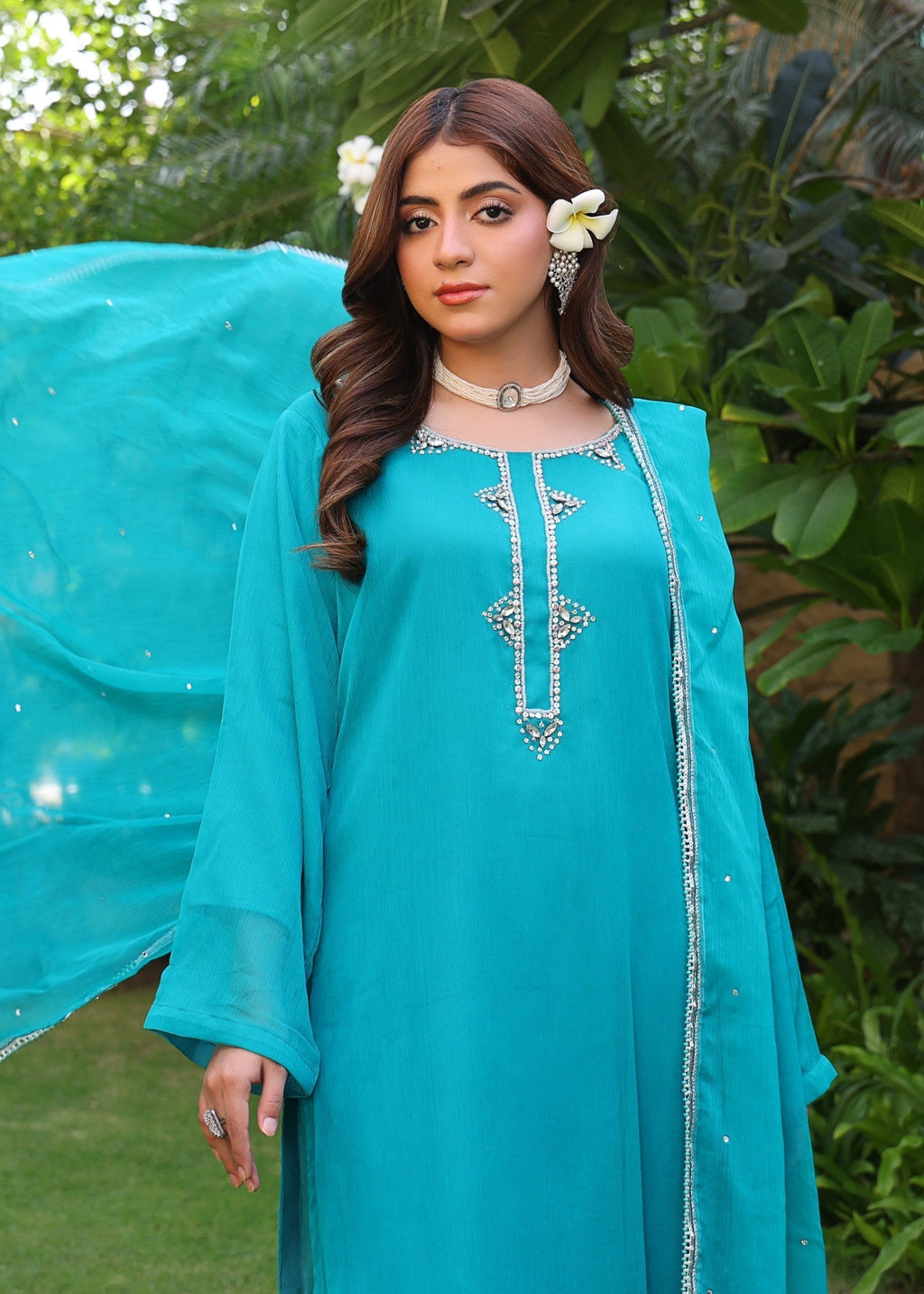 Polawn PD FORMAL 25 443 | SAADGI FORMAL PRET CHIFFON COLLECTION Women 3pcs