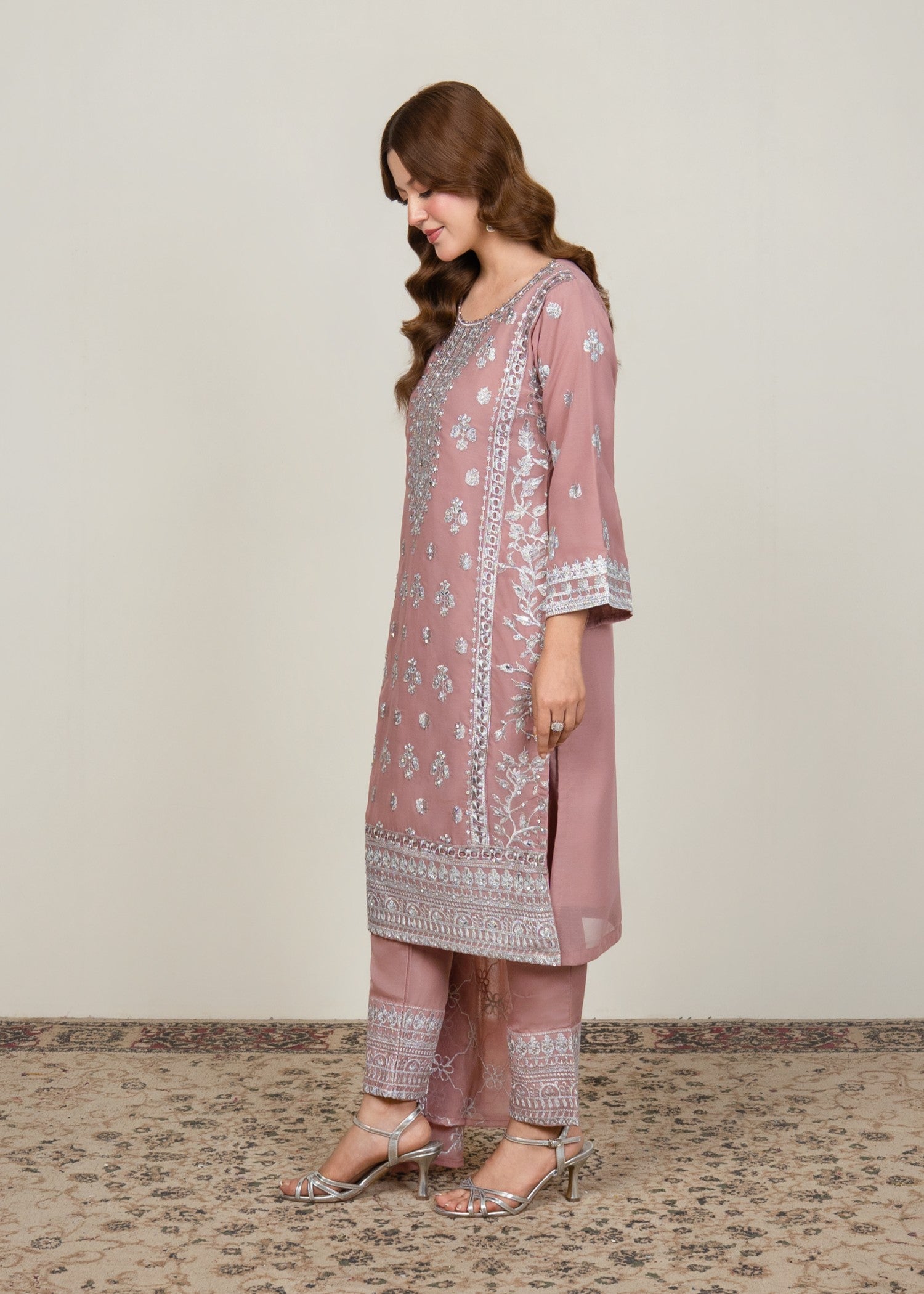 Four Season Boutique JUMMI 12 CHIFFON PINK Women 3pcs