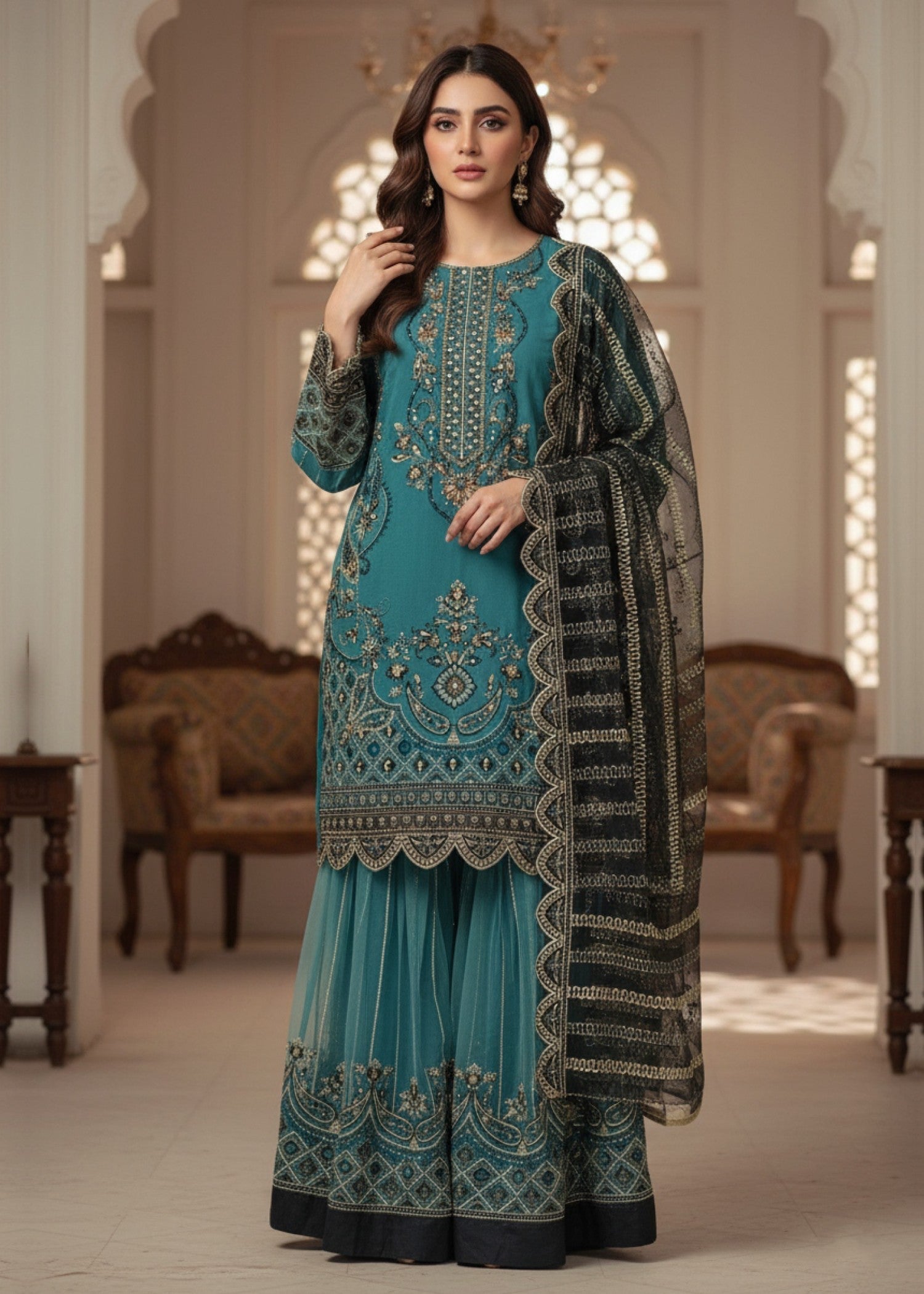 Diara Couture LIYANA US 574 SEA GREEN Women 3pcs