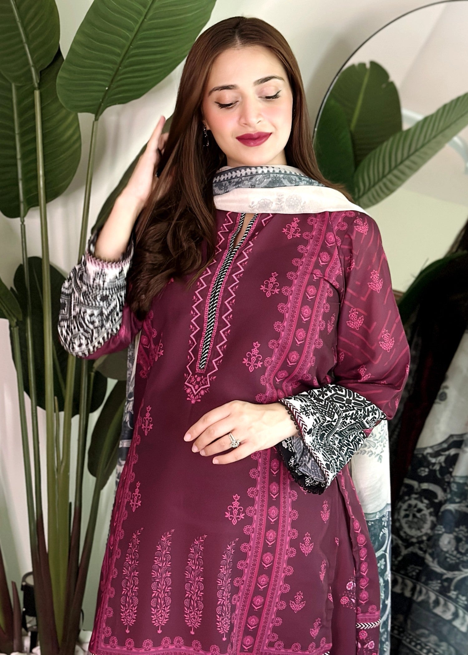 Bareen SLP07 PLUM Women 3pcs