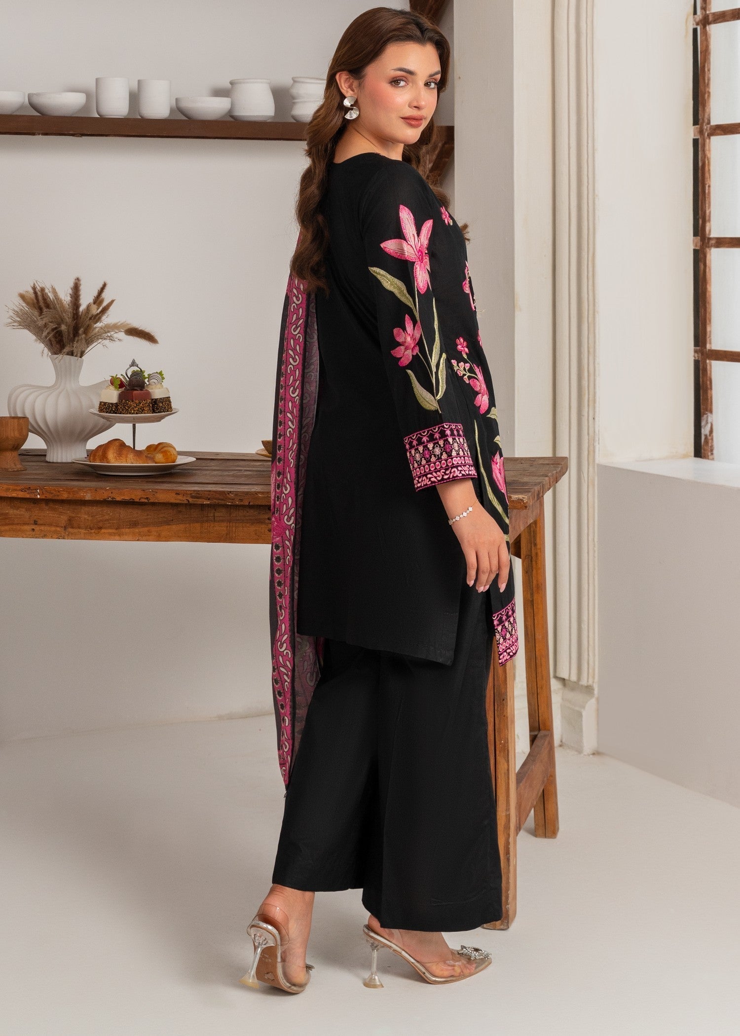 Sahibas By Mirza Zarqaa Black Women 3pcs