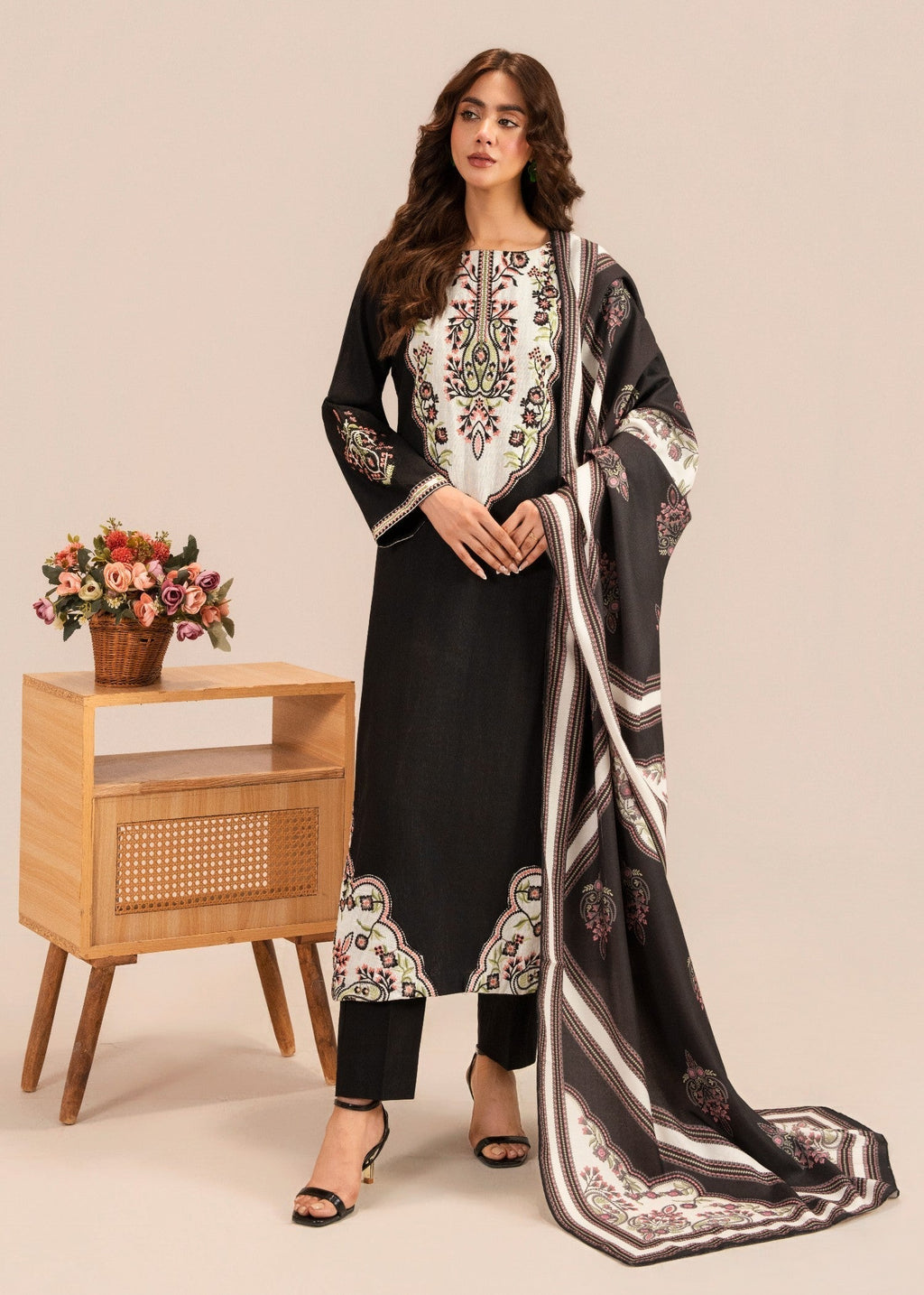 Sahibas By Mirza Roam Black Women 3pcs