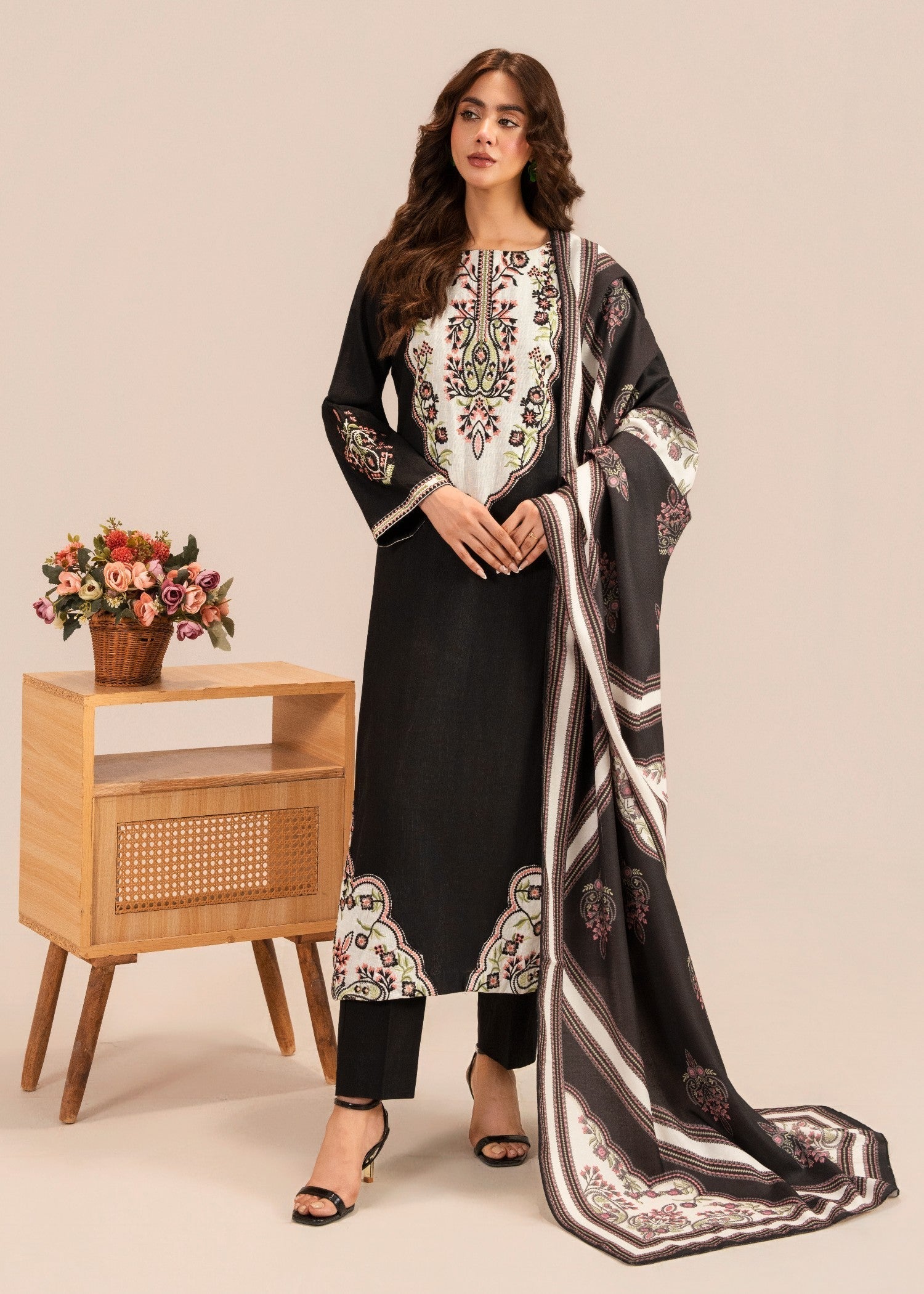 Sahibas By Mirza Roam Black Women 3pcs