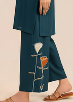 Sahibas By Mirza Faqat Cyan Women 2pcs