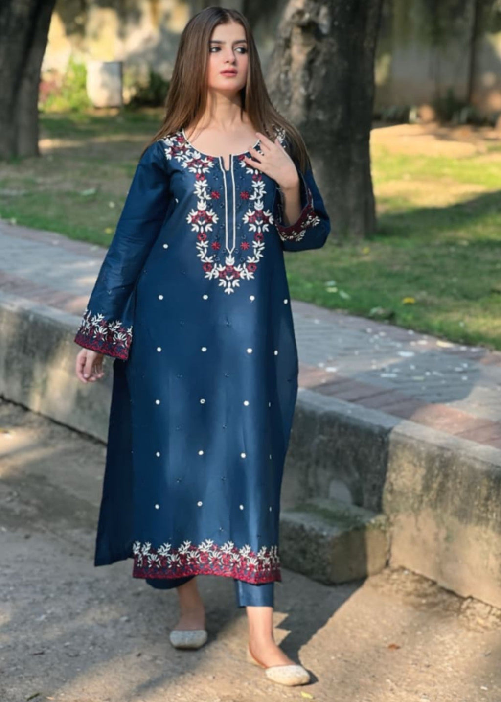 Tehzeeb Libas HEER EMBROIDERED Women 2pcs