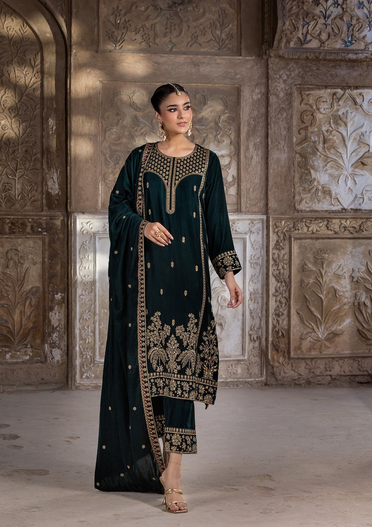 Bin Tayyab BT006529 CGRN Women 3pcs