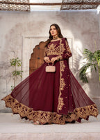 Kanwal Zainab Maroon Grace Women 3pcs