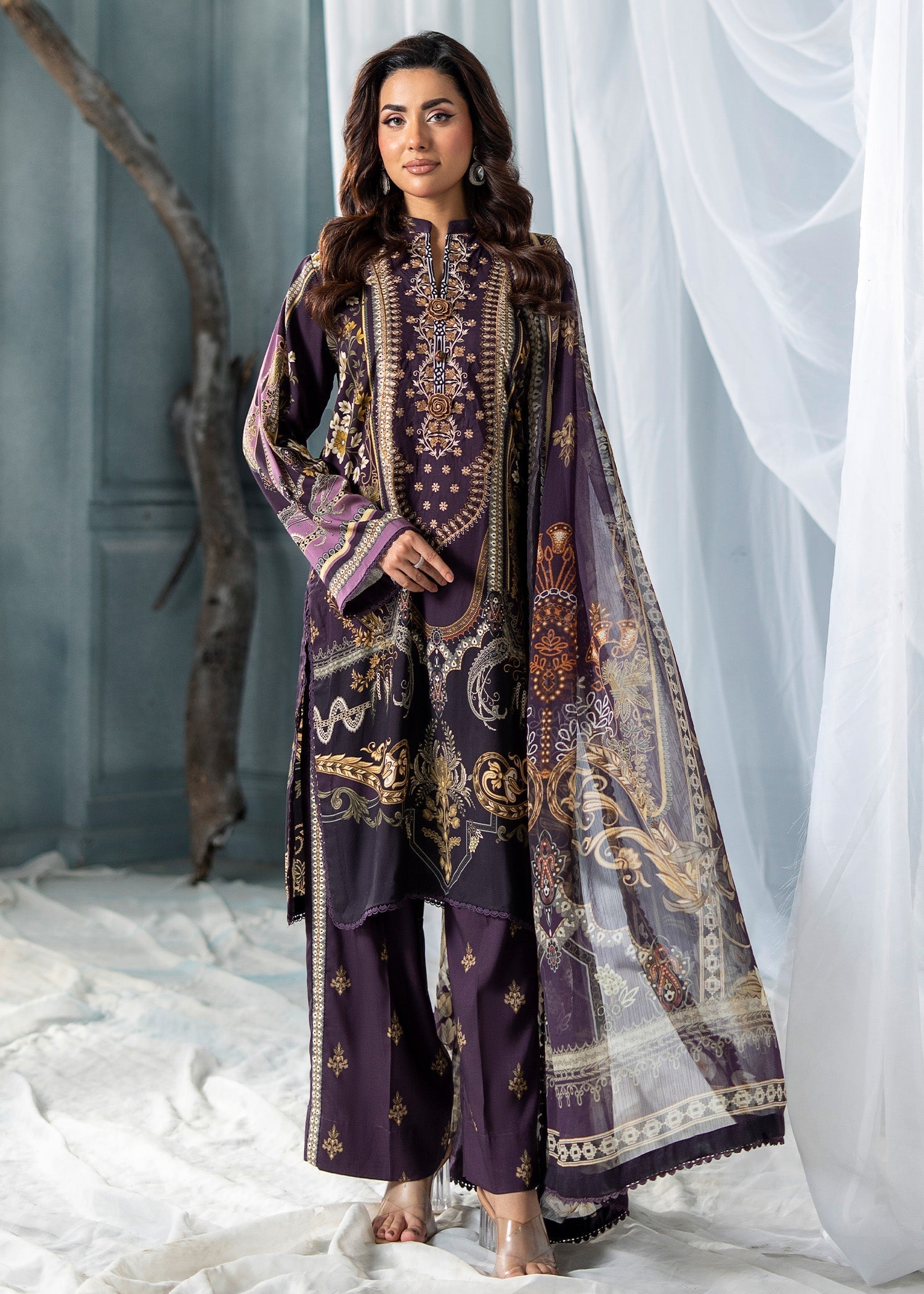 Meerak Pret Royal Plum Women 3pcs