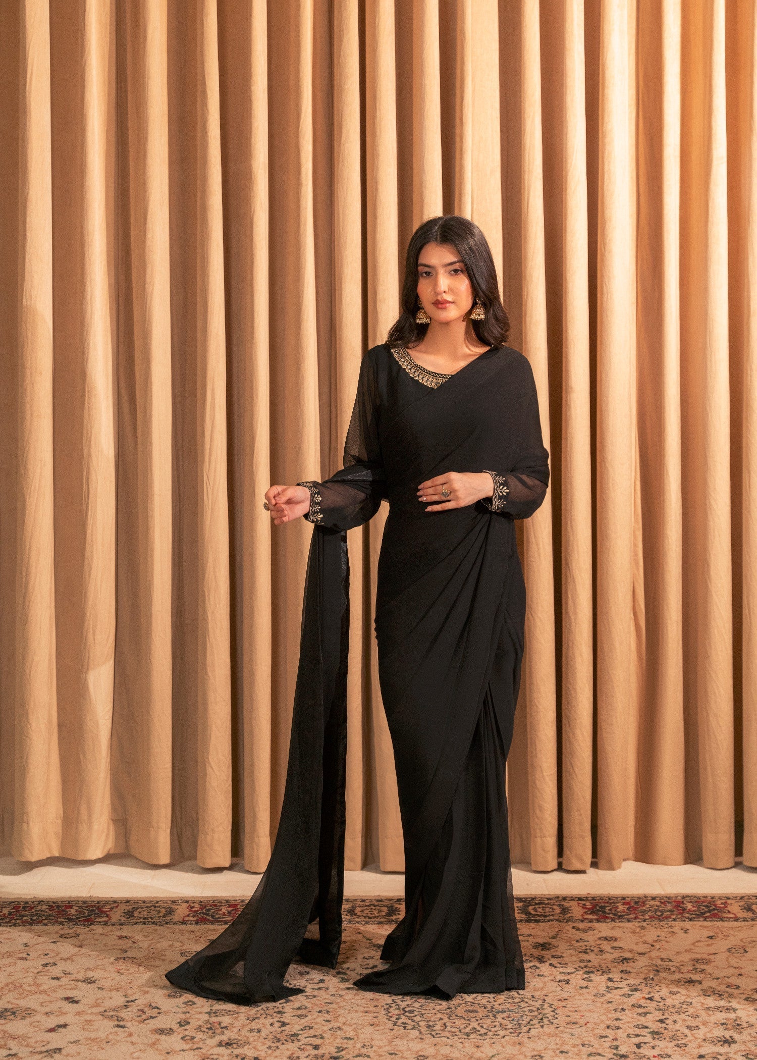 Culaccino Saree Studio Black Bliss Women 3pcs