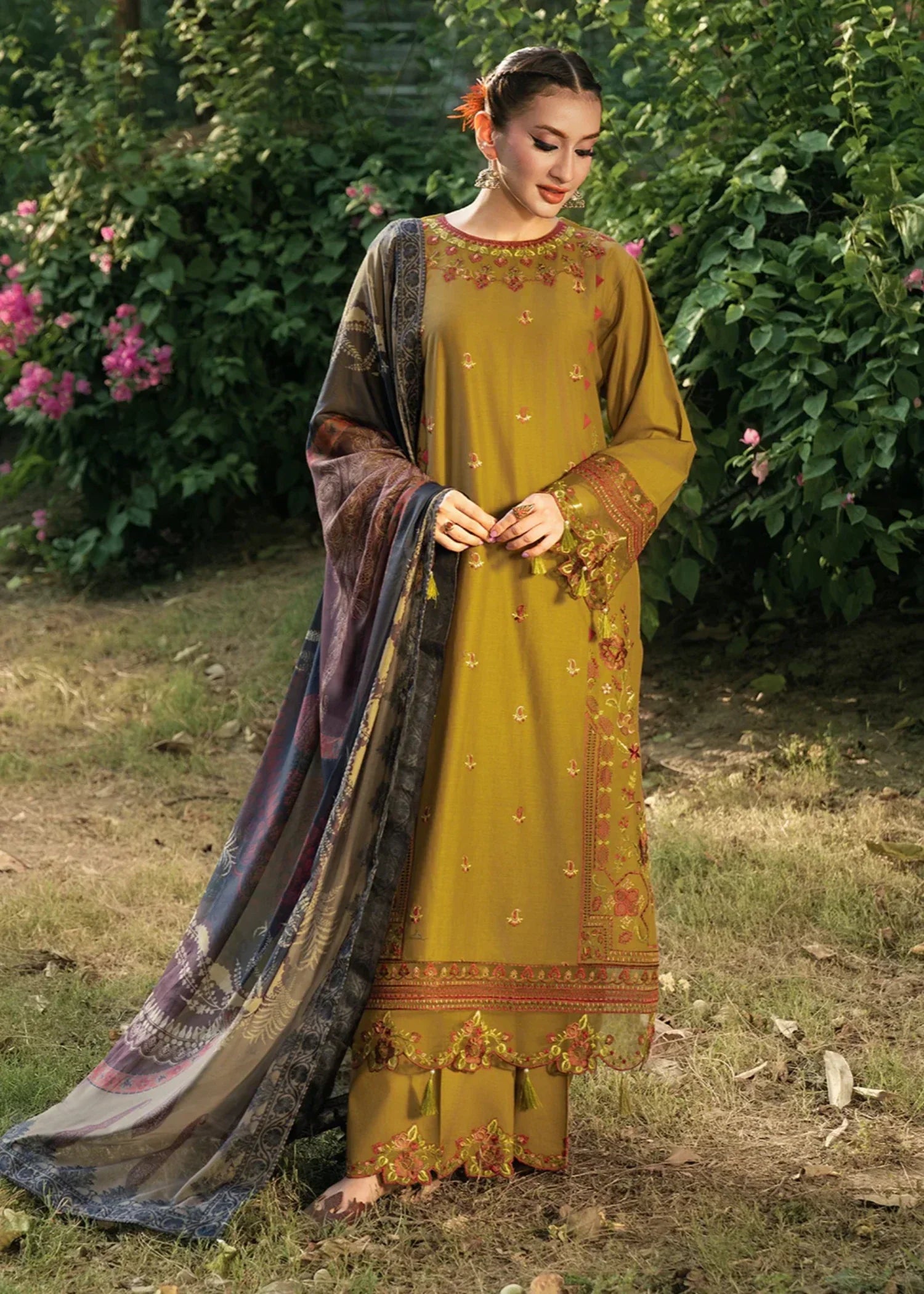Hemstitch Sandalwood Women 3pcs