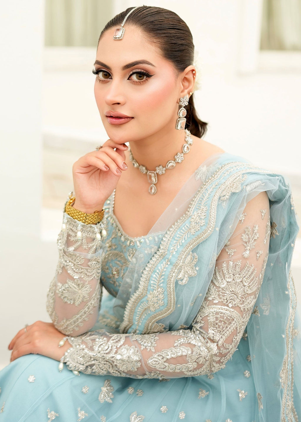 Rang-e-Haya Fiora (Ice Blue) Women 3pcs