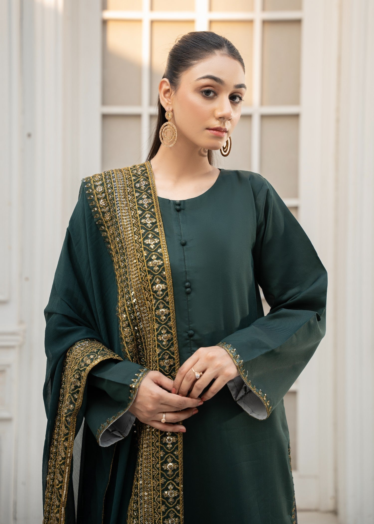 Maharani Official Green Mystique | Women 3pcs