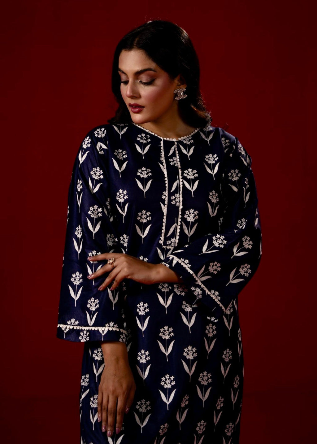 Zeenat & Zoha Navy Glow Women 2pcs