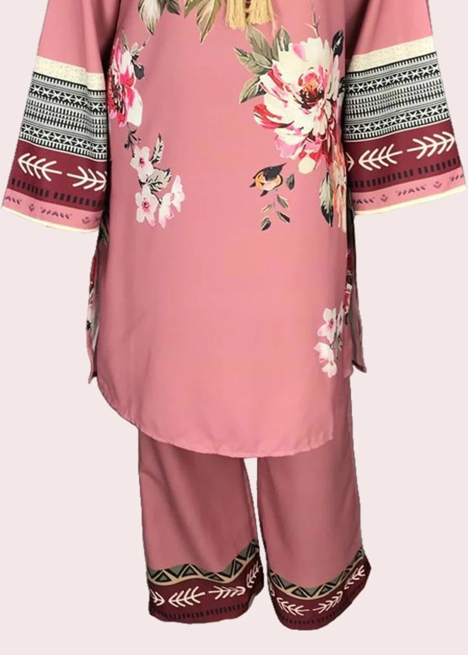 Fabbywear Dori Co ord (Shirt & Trouser) Pink Women 2pcs